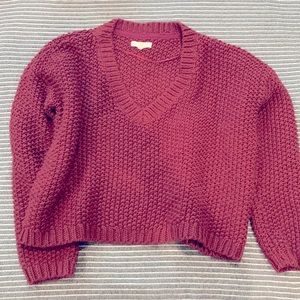 LA Hearts Cropped Sweater